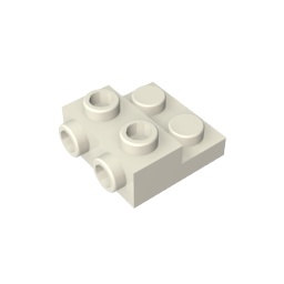 GDS-801 - Plate Special 2 x 2 x 0.667 with Two Studs On Side and Two Raised