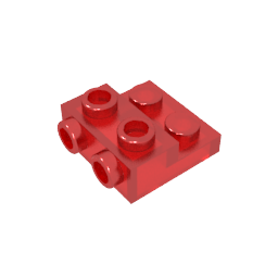 GDS-801 - Plate Special 2 x 2 x 0.667 with Two Studs On Side and Two Raised