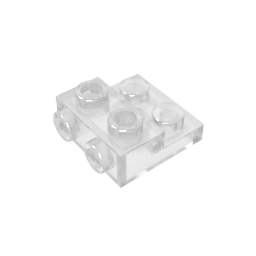 GDS-801 - Plate Special 2 x 2 x 0.667 with Two Studs On Side and Two Raised