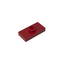 GDS-803 - Plate Special 1 x 2 with 1 Stud with Groove and Inside Stud Holder (Jumper)