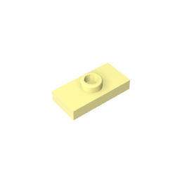 GDS-803 - Plate Special 1 x 2 with 1 Stud with Groove and Inside Stud Holder (Jumper)