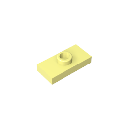 GDS-803 - Plate Special 1 x 2 with 1 Stud with Groove and Inside Stud Holder (Jumper)