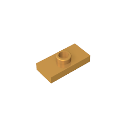 GDS-803 - Plate Special 1 x 2 with 1 Stud with Groove and Inside Stud Holder (Jumper)