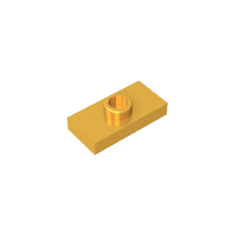 GDS-803 - Plate Special 1 x 2 with 1 Stud with Groove and Inside Stud Holder (Jumper)