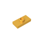 GDS-803 - Plate Special 1 x 2 with 1 Stud with Groove and Inside Stud Holder (Jumper)