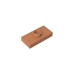 GDS-803 - Plate Special 1 x 2 with 1 Stud with Groove and Inside Stud Holder (Jumper)