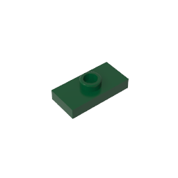 GDS-803 - Plate Special 1 x 2 with 1 Stud with Groove and Inside Stud Holder (Jumper)