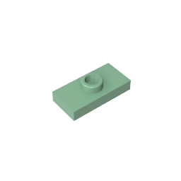 GDS-803 - Plate Special 1 x 2 with 1 Stud with Groove and Inside Stud Holder (Jumper)