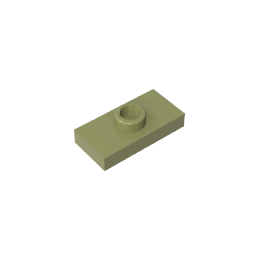 GDS-803 - Plate Special 1 x 2 with 1 Stud with Groove and Inside Stud Holder (Jumper)