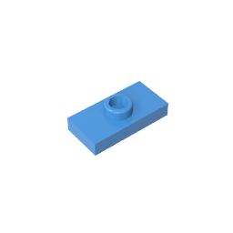 GDS-803 - Plate Special 1 x 2 with 1 Stud with Groove and Inside Stud Holder (Jumper)