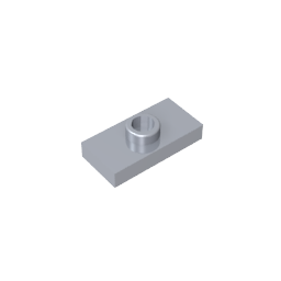 GDS-803 - Plate Special 1 x 2 with 1 Stud with Groove and Inside Stud Holder (Jumper)