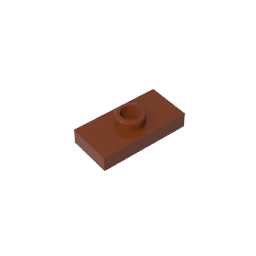 GDS-803 - Plate Special 1 x 2 with 1 Stud with Groove and Inside Stud Holder (Jumper)