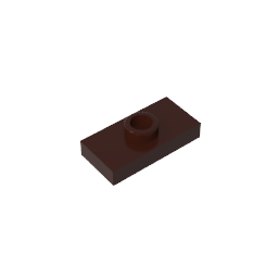 GDS-803 - Plate Special 1 x 2 with 1 Stud with Groove and Inside Stud Holder (Jumper)