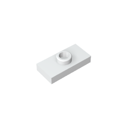 GDS-803 - Plate Special 1 x 2 with 1 Stud with Groove and Inside Stud Holder (Jumper)