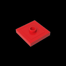 GDS-805 - Plate Special 2 x 2 with Groove and Center Stud (Jumper)