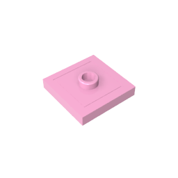 GDS-805 - Plate Special 2 x 2 with Groove and Center Stud (Jumper)