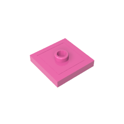 GDS-805 - Plate Special 2 x 2 with Groove and Center Stud (Jumper)