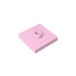 GDS-805 - Plate Special 2 x 2 with Groove and Center Stud (Jumper)