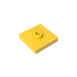 GDS-805 - Plate Special 2 x 2 with Groove and Center Stud (Jumper)