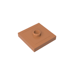 GDS-805 - Plate Special 2 x 2 with Groove and Center Stud (Jumper)