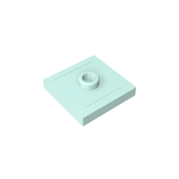 GDS-805 - Plate Special 2 x 2 with Groove and Center Stud (Jumper)