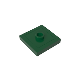 GDS-805 - Plate Special 2 x 2 with Groove and Center Stud (Jumper)