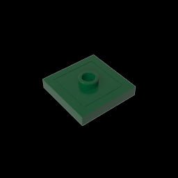 GDS-805 - Plate Special 2 x 2 with Groove and Center Stud (Jumper)