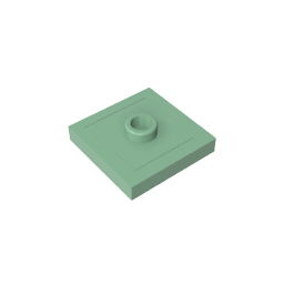 GDS-805 - Plate Special 2 x 2 with Groove and Center Stud (Jumper)