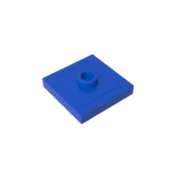 GDS-805 - Plate Special 2 x 2 with Groove and Center Stud (Jumper)
