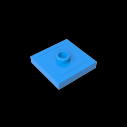 GDS-805 - Plate Special 2 x 2 with Groove and Center Stud (Jumper)