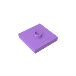 GDS-805 - Plate Special 2 x 2 with Groove and Center Stud (Jumper)