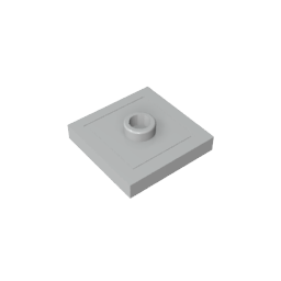 GDS-805 - Plate Special 2 x 2 with Groove and Center Stud (Jumper)