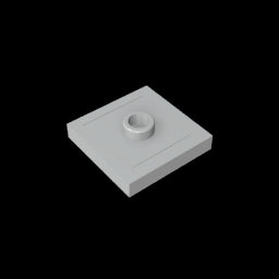 GDS-805 - Plate Special 2 x 2 with Groove and Center Stud (Jumper)
