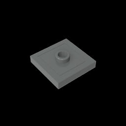 GDS-805 - Plate Special 2 x 2 with Groove and Center Stud (Jumper)
