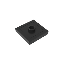 GDS-805 - Plate Special 2 x 2 with Groove and Center Stud (Jumper)
