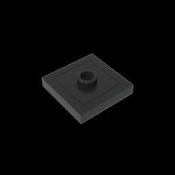 GDS-805 - Plate Special 2 x 2 with Groove and Center Stud (Jumper)