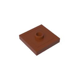 GDS-805 - Plate Special 2 x 2 with Groove and Center Stud (Jumper)