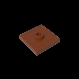 GDS-805 - Plate Special 2 x 2 with Groove and Center Stud (Jumper)