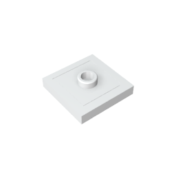 GDS-805 - Plate Special 2 x 2 with Groove and Center Stud (Jumper)