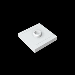 GDS-805 - Plate Special 2 x 2 with Groove and Center Stud (Jumper)