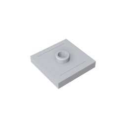GDS-805 - Plate Special 2 x 2 with Groove and Center Stud (Jumper)