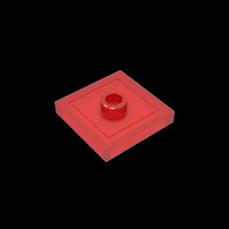 GDS-805 - Plate Special 2 x 2 with Groove and Center Stud (Jumper)