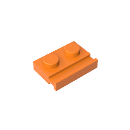GDS-806 - Plate Special 1 x 2 with Door Rail