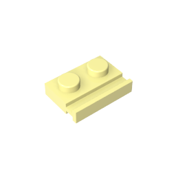 GDS-806 - Plate Special 1 x 2 with Door Rail