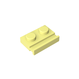 GDS-806 - Plate Special 1 x 2 with Door Rail