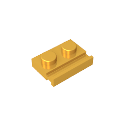 GDS-806 - Plate Special 1 x 2 with Door Rail