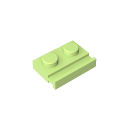 GDS-806 - Plate Special 1 x 2 with Door Rail