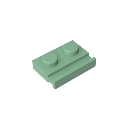 GDS-806 - Plate Special 1 x 2 with Door Rail