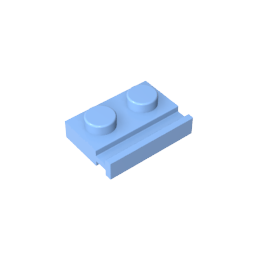 GDS-806 - Plate Special 1 x 2 with Door Rail