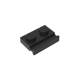 GDS-806 - Plate Special 1 x 2 with Door Rail